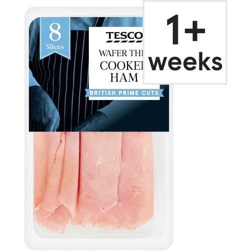 Tesco British Wafer Thin Cooked Ham Slices (120g)