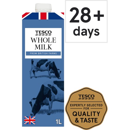 Tesco British Whole Milk Longlife Uht (1 Litre)