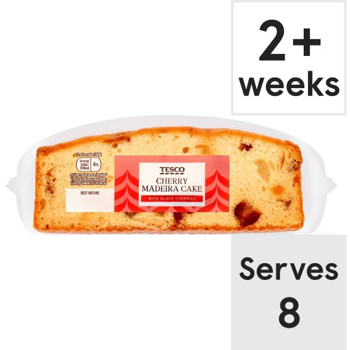 Tesco Cherry Madeira Cake with Glace Cherries