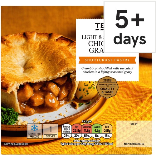 Tesco Chicken & Gravy Shortcrust Pie (200g)