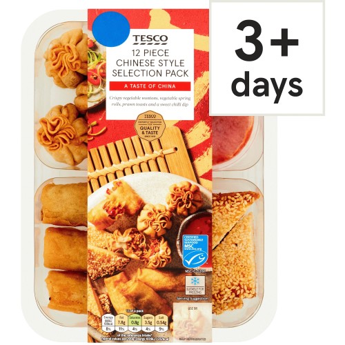 Tesco Chinese Style Selection Pack 12 Piece