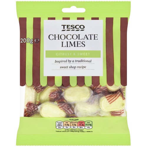 Tesco Chocolate Limes (200g)