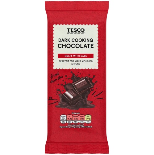 Tesco Dark Cooking Chocolate (150g)