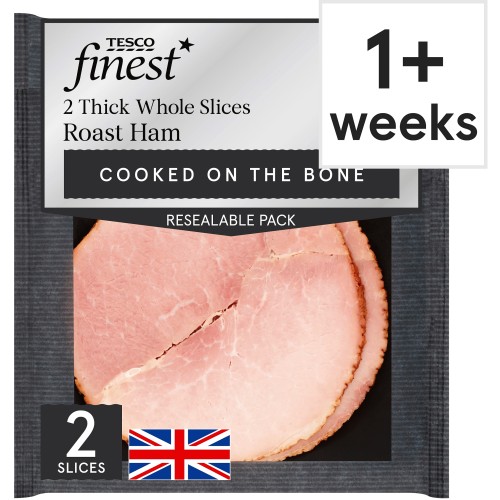 Tesco Finest 2 Thick Whole Slices Roast Ham (120g)