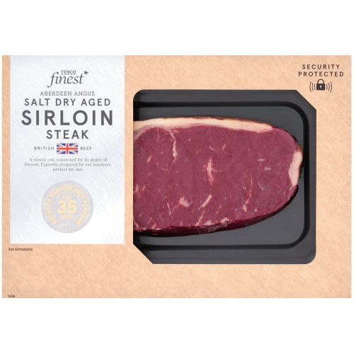 Tesco Finest AA Salt Dry Aged Beef Sirloin Steak (350g)