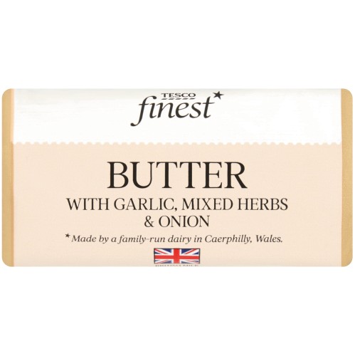 Tesco Finest Butter with Garlic Herb & Onion (90g)