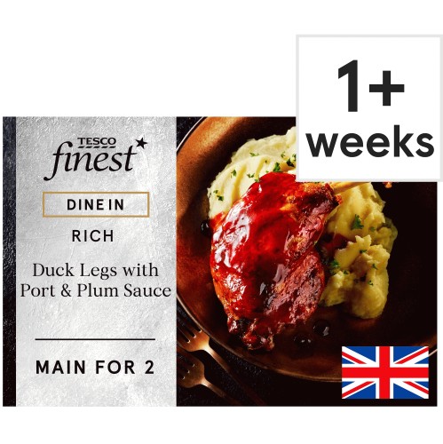 Tesco Finest Dine In Duck Legs with Port & Plum Sauce (505g)