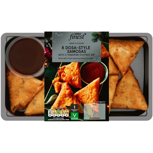 Tesco Finest Dosa-Style Samosas with a Tamarind Chutney Dip