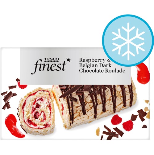 Tesco Finest Raspberry & Dark Chocolate Roulade (450g)