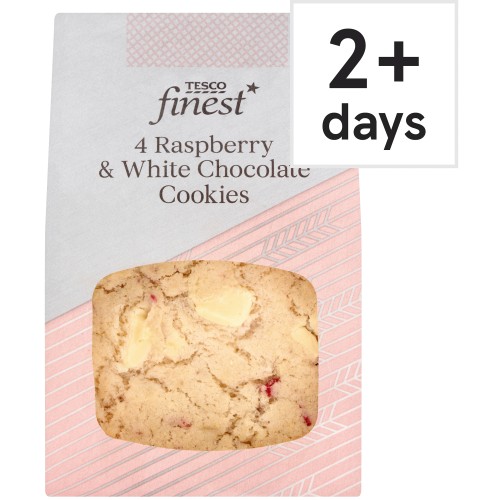 Tesco Finest Raspberry & White Chocolate Cookies