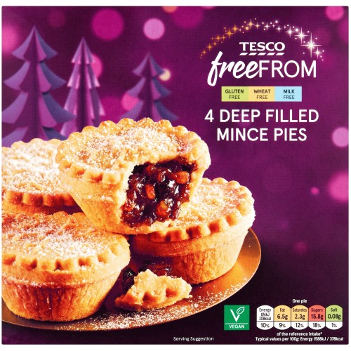 Tesco Free From 4 Mince Pies