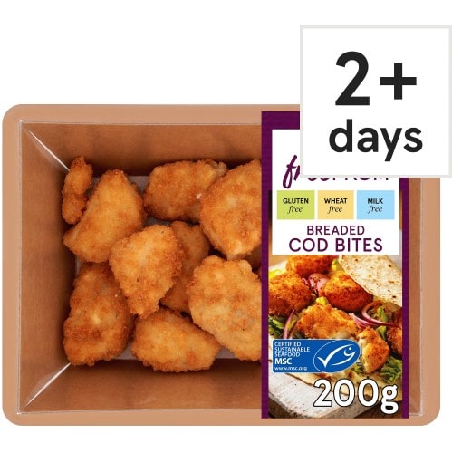 Tesco Free From Breaded Cod Bites (200g)