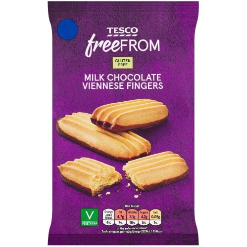 Tesco Free From Half Coated Viennese Fingers (120g)