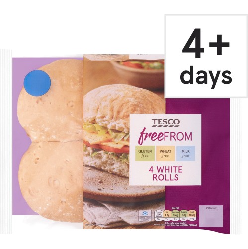 Tesco Free From White Bread Rolls