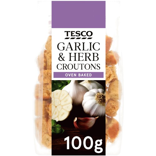 Tesco Garlic & Herb Croutons (100g)
