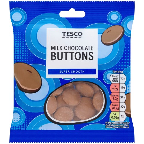 Tesco Milk Chocolate Buttons (70g)