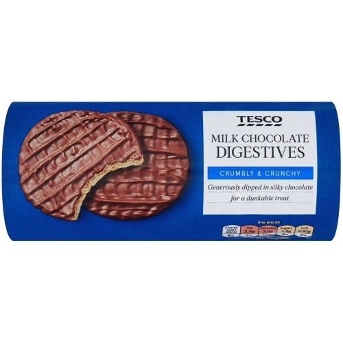 Tesco Milk Chocolate Digestive Biscuits (300g)