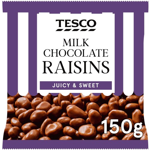 Tesco Milk Chocolate Raisins (150g)