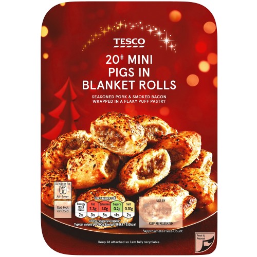 Tesco Mini Pigs In Blanket Rolls
