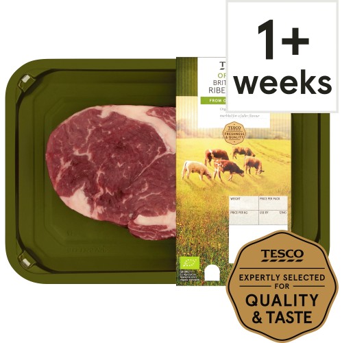 Tesco Organic Beef Ribeye Steak