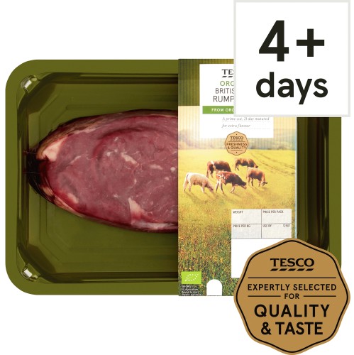 Tesco Organic Beef Small Rump Steak