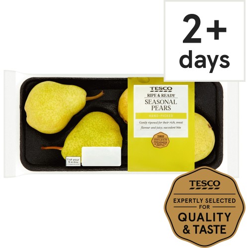 Tesco Ready To Eat Seasonal Pears (4 x 550g)