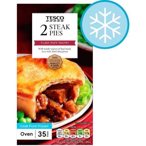 Tesco Steak Pies (284g)