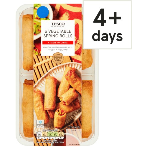Tesco Vegetable Spring Rolls (6 x 216g)