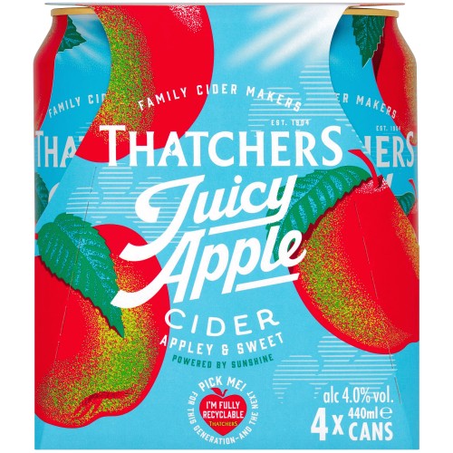 Thatchers Juicy Apple Cider (4 x 440ml)