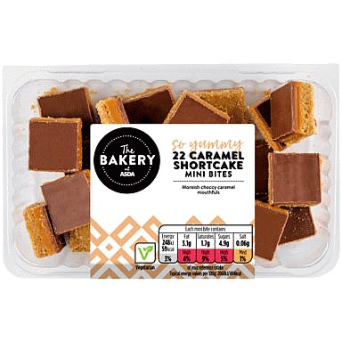 The BAKERY at ASDA 22 Caramel Shortcake Mini Bites