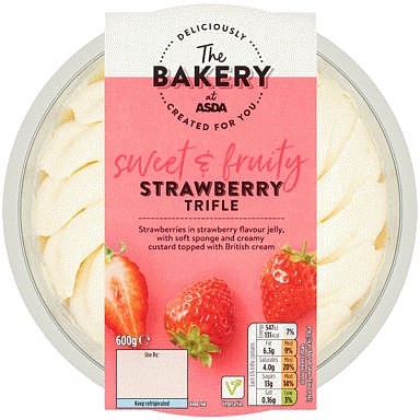 The BAKERY at ASDA Classic Strawberry Trifle (600g)