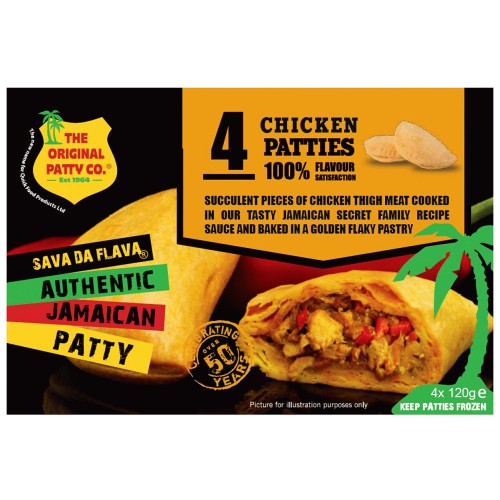 The Original Patty Co. 4 Chicken Jamaican Patties
