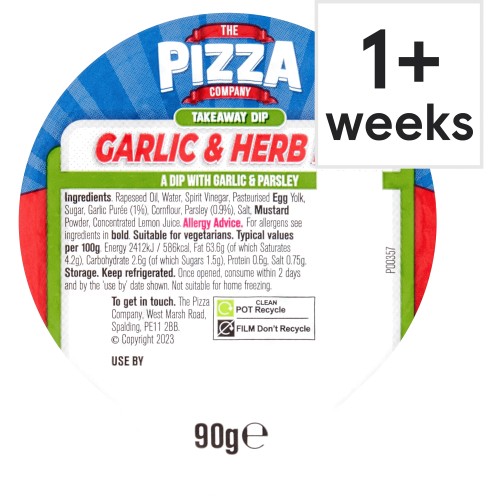 The Pizza Company Garlic & Herb Dip (90g)