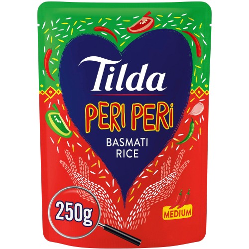 Tilda Microwave Peri Peri Basmati Rice (250g)
