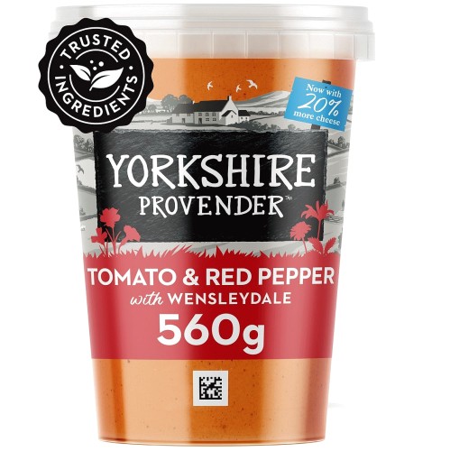 Tomato & Red Pepper Soup with Wensleydale Cheese (560g)