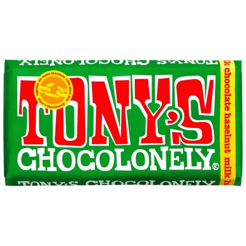 Tony's Chocolonely Fairtrade Milk Chocolate Hazelnut (180g)