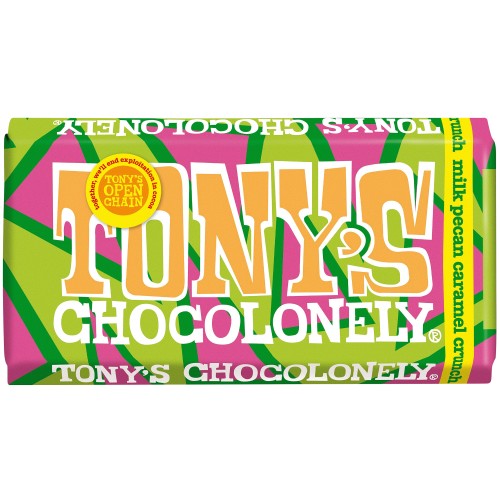 Tony's Chocolonely Milk Pecan Caramel Crunch (180g)