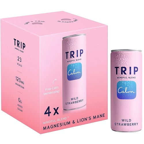 TRIP Mindful Blend Wild Strawberry Calm (4 x 250ml)