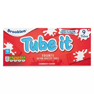 Tube It Strawberry Yogurts 9 Pack