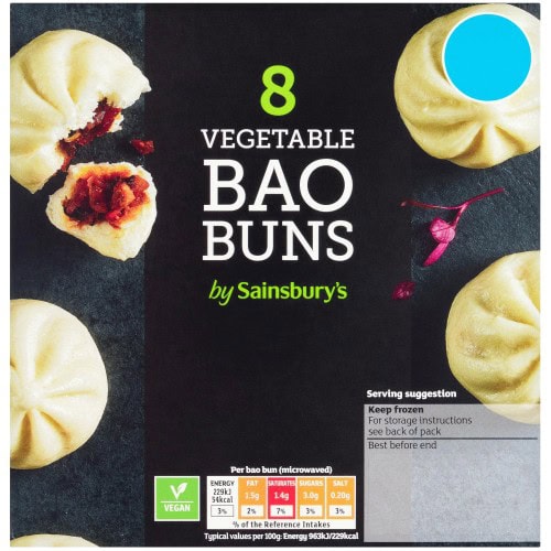Vegetable Bao Buns (200g)