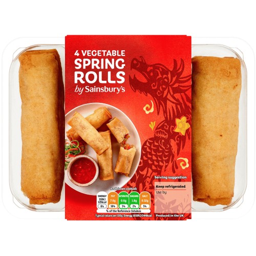 Vegetable Spring Rolls (4 x 240g)