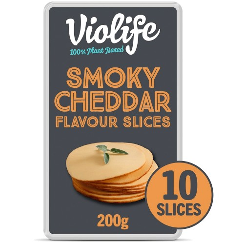 Violife Smoky Cheddar Flavour Slices (200g)