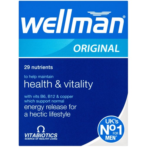 Vitabiotics Wellman Original Health & Vitality Tablets (30)