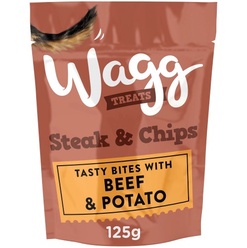 Wagg Dog Treats Steak & Chips (125g)