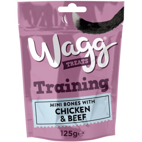 Wagg Training Dog Treats with Beef Chicken & Lamb (125g)