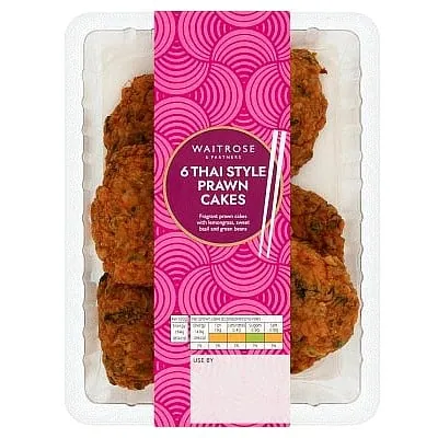 Waitrose 6 Thai Style Prawn Cakes (132g)