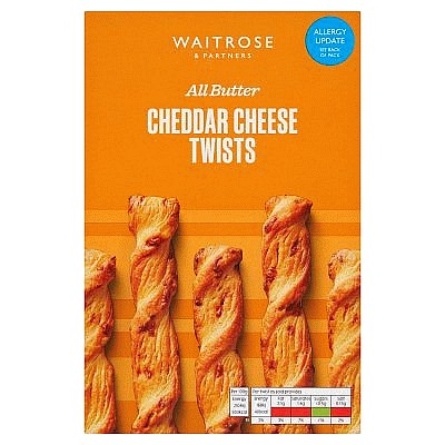 Waitrose All Butter Cheddar Cheese Twists (125g)