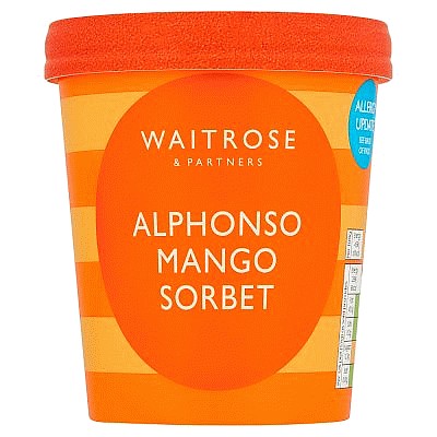 Waitrose Alphonso Mango Sorbet (500ml)