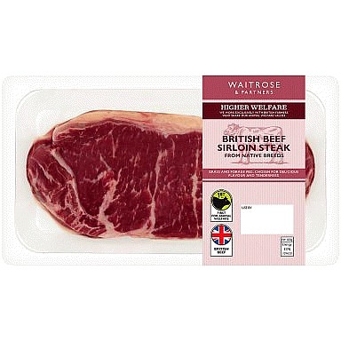 Waitrose British Beef Sirloin Steak (200g)