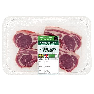 Waitrose British Lamb Cutlets per kg